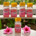 A 4ML roll-on bottle of Gulab Attar by Veena, displayed with rose petals around it, symbolizing purity, romance, and timeless floral elegance