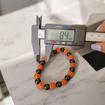 Black & Brown Rudraksha Bracelet - Natural 5 Mukhi Rudraksha for Protection & Spiritual Growth with Lab Certificate - Malawala