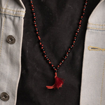 Black Gunja Mala - Natural Kali Gunja / Ratti Mala with Lab Certificate - Malawala