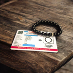 Black Hakik Bracelet - Natural Black Agate for Protection & Grounding with Lab Certificate - Malawala
