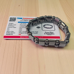 Black Magnetic Therapy Bracelet with sleek finish and modern link design, lab certified for weight loss and BP control benefits