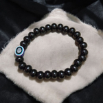 Black Obsidian Bracelet – 8mm – For Unisex Wear – Lab Certified - Malawala