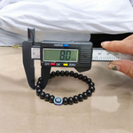 Black Obsidian Bracelet – 8mm – For Unisex Wear – Lab Certified - Malawala