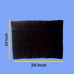 Black Pooja Aasan | Black Prayer Mat for Sadhna | Malawala