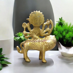 Brass Durga Mata Murti | Sherawali Mata Brass Statue | Malawala