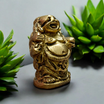 Brass Laughing Buddha | Standing Idol For Good Luck | Malawala