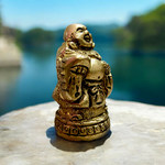 Brass Laughing Buddha | Standing Idol For Good Luck | Malawala