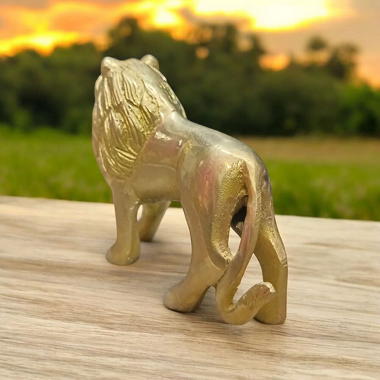 Brass Lion Statue | For Office Vastu | Malawala