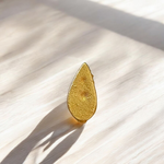 Brass Prabhu Tilak Stamp with engraved design for applying forehead tilak, ideal for daily religious use