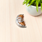 Combo pendant featuring 1 Mukhi and 3 Mukhi Rudraksha beads, lab certified, set in a sleek metal cap design for spiritual use