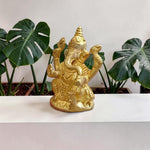 Ganesh Ji Brass Murti Idol for Home Temple Puja, Spiritual Decor and Vastu Blessings