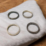 Ghode Ki Naal ka Challa | Shani Challa Ring for Men and Women | Shani Ring 100% Made by Black Horse Shoe Nail | Set of 4