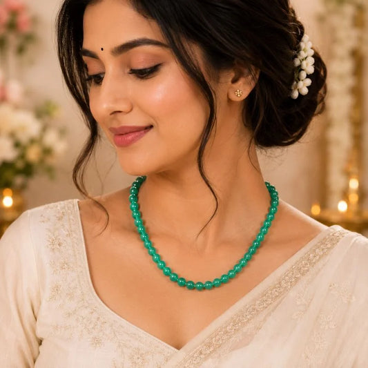 Green Agate Mala 8MM 108+1 Beads Lab Certified | Malawala