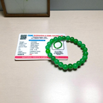 Green Hakik Bracelet - Natural Green Agate for Balance & Harmony with Lab Certificate - Malawala