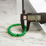 Green Hakik Bracelet - Natural Green Agate for Balance & Harmony with Lab Certificate - Malawala