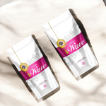 Image of Fragrance Wave Agarbatti Sticks in a 130g Zipper Pack, hand-rolled incense arranged next to a traditional incense holder