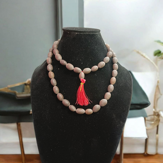 Kamal Gutta Mala - Natural Lotus Seed Beads for Spiritual Growth & Divine Blessings with Lab Certificate - Malawala