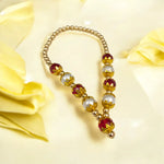 Laddu Gopal Mala in Pearl and Zircon Design | Small Garland for God Idols Malawala