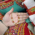 Laddu Gopal Mala in Pearl and Zircon Design | Small Garland for God Idols Malawala