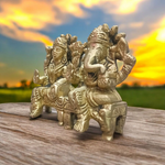 Lakshmi Ganesh Brass Murti | For Wealth | Malawala