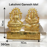 Laxmi Ganesh | Metal Statue | For Worship | Malawala