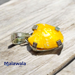 Machh Mani Pendant Lab-Certified | Natural Yellow Machmani in Pendant - Malawala