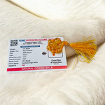 Natural Citrine (Sunhela) Finger Mala with 9+1 lab-certified golden beads, handcrafted for meditation, japa, and spiritual healing by MALAWALA