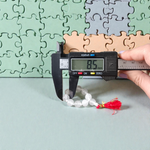 Natural Rock Crystal Finger Mala 9+1 Beads, Sphatik 8mm Beads, AAA Quality Lab Certified