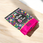 Pack of Viva 5 in One Premium Incense Sticks displayed with five different scented sticks on a wooden incense holder