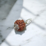 Pendant featuring lab certified 2 Mukhi and 5 Mukhi Rudraksha beads set in traditional metal caps, designed for peace, protection, and spiritual growth
