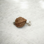 Pendant featuring lab certified 2 Mukhi and 5 Mukhi Rudraksha beads set in traditional metal caps, designed for peace, protection, and spiritual growth