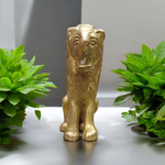 Pure Brass Lion Idol for Table & Temple | Malawala