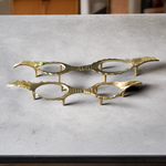 Pure Brass Shankh Stand in elegant traditional design – suitable for various conch shell sizes, ideal for pooja altars and temples