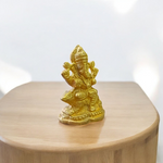 Pure brass Ganesh Ji idol with intricate design, ideal for home temple or office use