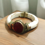 Red Carnelian Bracelet – Red Hakik Antique Bracelet Lab Certified - Malawala