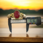 Red Carnelian Bracelet – Red Hakik Antique Bracelet Lab Certified - Malawala