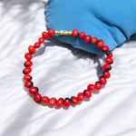 Red Gunja Bracelet - Natural Lal Gunja for Mars Energy & Protection with Lab Certificate - Malawala
