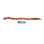 Rudraksha Bracelet - Natural 5 Mukhi Rudraksha for Spiritual Growth & Peace with Lab Certificate - Malawala