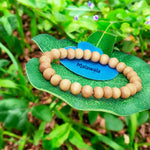 Safed Chandan Bracelet - Natural White Sandalwood for Peace & Meditation with Lab Certificate - Malawala