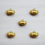 Set of 5 small silver-coated Taweez designed for children and girls, with smooth edges and lightweight design for comfort and safety