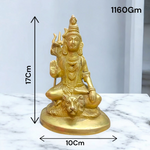 Shiv Ji Brass Idol | Blessing Pose | Malawala