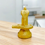 Shivling in Brass with Sheshnaag | Malawala