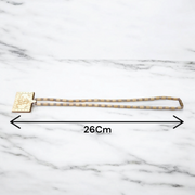 Shri Ram Locket in Tulsi Beads Mala with screw-lock clasp, placed neatly on a neutral background