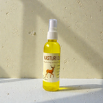 Two bottles of Natural Kasturi Elixir Spray Attar 100ML with elegant spray packaging