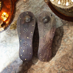 Wooden Charan Paduka | Wooden Khadau | Wooden Slipper for Wearing | Malawala |