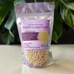 white gunja seeds safed chirmi for tantra puja wealth attraction spiritual beads vastu remedy