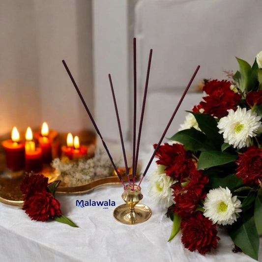 Elegant Brass Agarbatti Stand Pack of 2 by Malawala