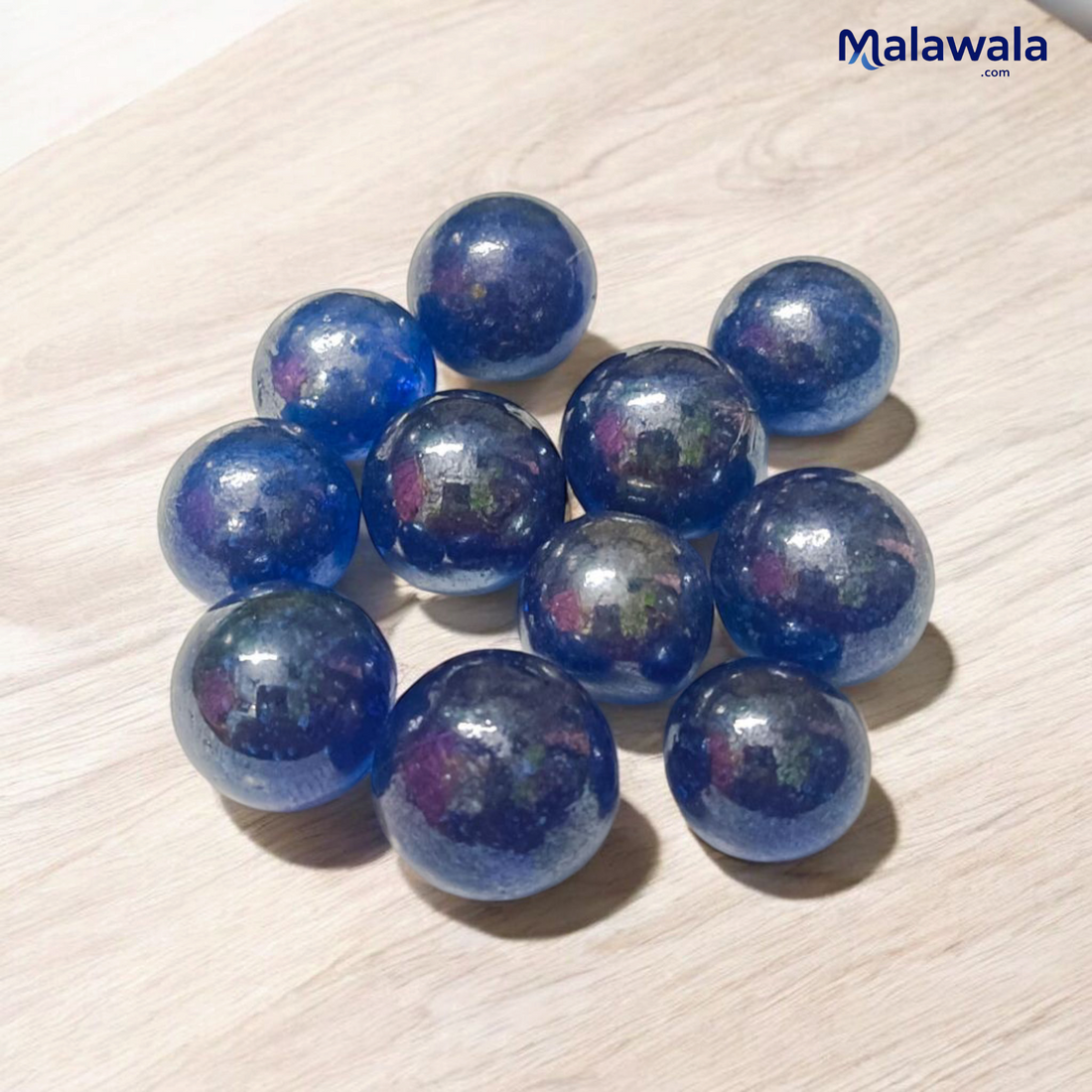 Blue Marbles for Positive Energy & Spiritual Healing