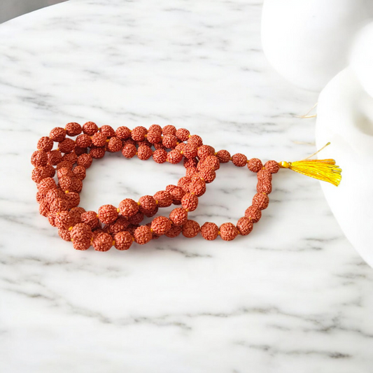 5 Mukhi Rudraksha Mala for Meditation & Strength
