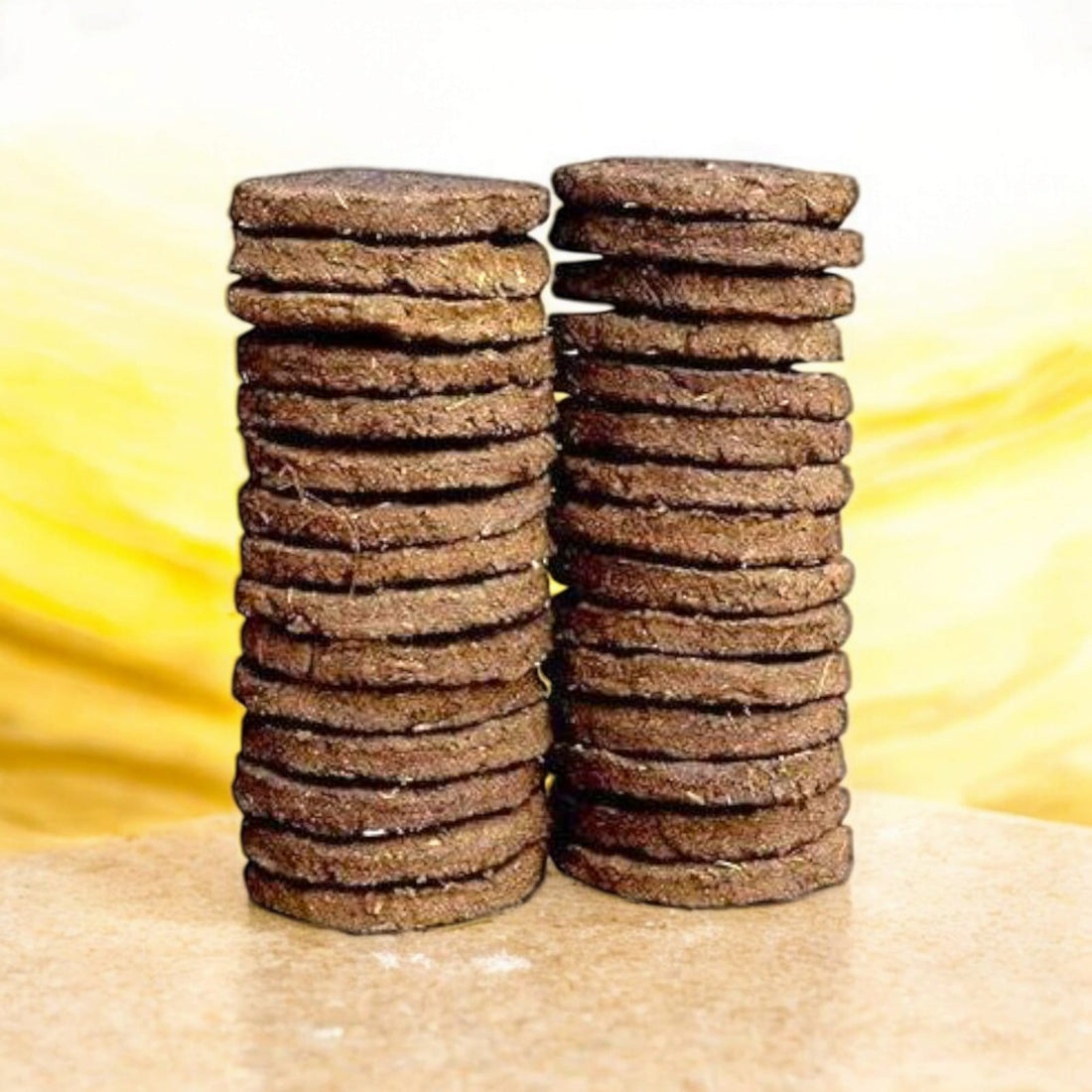 Cow Dung Cake Set of 21 | Eco-Friendly Fuel Option